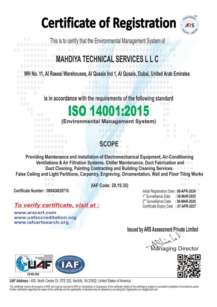 HVAC Company in Dubai | Mahdiya Dubai
