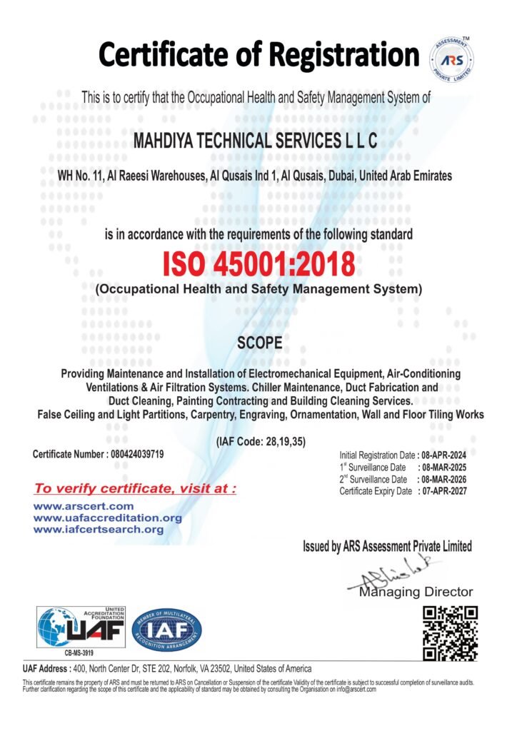 HVAC Company in Dubai | Mahdiya Dubai